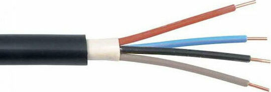 Eurolamp Cablu de alimentare cu secțiune 4x6mm² în culoarea Negru 1m 1buc