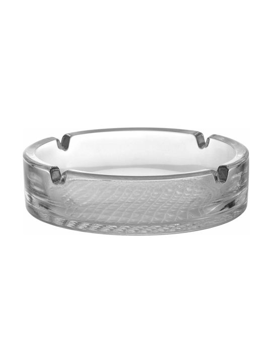Uniglass Scotch Σταχτοδοχείο Τσιγάρου Γυάλινο Διάφανο 14cm