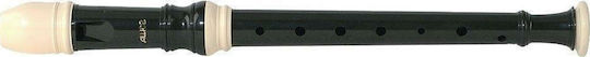Aulos Soprano Plastic Recorder 102N C-Soprano Alouette Baroque Black