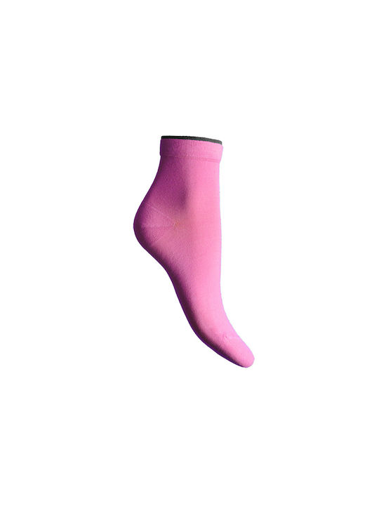 Walk Damen Einfarbige Socken Rosa 1Pack