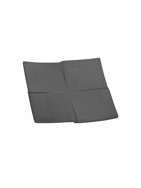 Servewell Сервизна Плато Квадратна Пластмаса Черен 28x28бр 3бр
