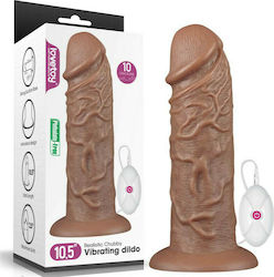 Lovetoy Realistic Chubby Vibrating Dildo Καφέ Lovetoy Realistic Chubby Vibrating Dildo Καφέ