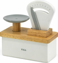 Viga Toys Kids Household Appliance Viga Weighing Scale made of Wood for 3+ Years Old