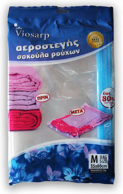 Viosarp Plastic Sac de Depozitare pentru Haine Etanș și cu Vid 80x55cm 1buc