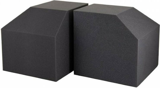 EQ Acoustics Project Cube Bass Trap 2 Pieces 30cm x 30cm x 300mm in Gray Color
