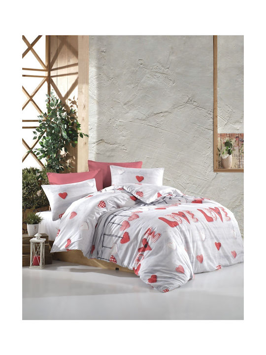 Dimcol Έρως Kids Duvet Cover Single White 160x240cm