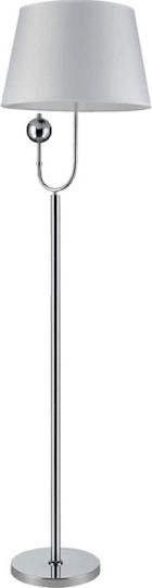 Elmark Floor Lamp H163xW30cm. with Socket for Bulb E27 White