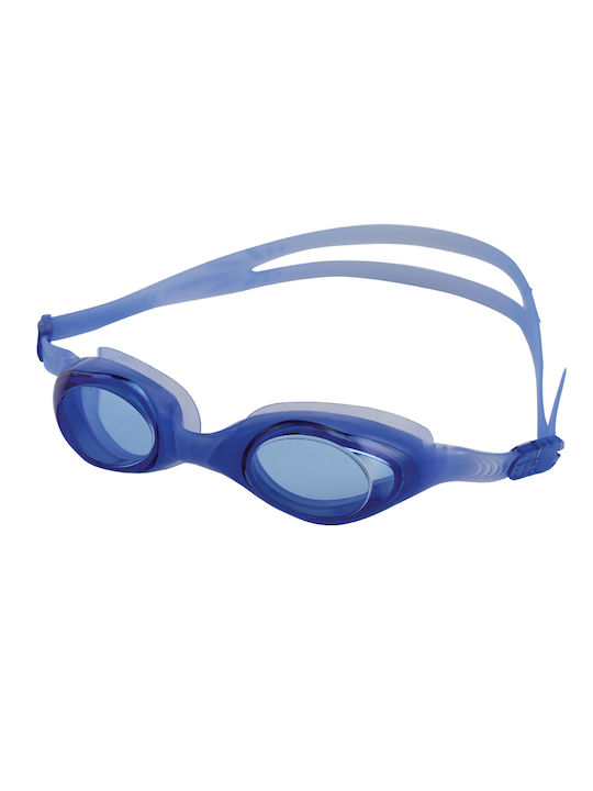 Vaquita Jelly Swimming Goggles Adults with Anti-Fog Lenses Blue Blue