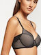 Bra without Padding Underwire Black