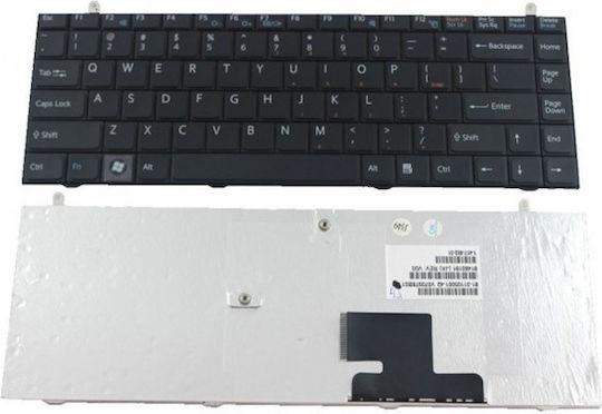 Sony Laptop Keyboard for VGN-FZ with Frame and English (US) Keyboard Language in Black Color EP-1770