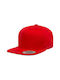 YUPOONG Men Classic 5 Panel Snapback - RED - 6007