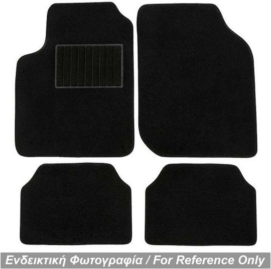 Race Axion Satz Vorder- und Hintermatten 4Stück aus Teppichboden für Daihatsu Sirion 2005 Schwarz