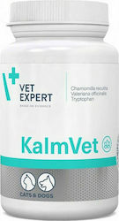VetExpert Kalmvet Nahrungsergänzungsmittel für Hunde und Katzen in Tablettenform 60 Registerkarten für Angst- und Stressbewältigung