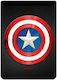 Selbstklebende Kartenhülle Pocket Stickers Captain America in Schwarz