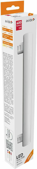 Avide ABS14SNW-5W Λάμπα LED 5W 300mm για Ντουί S14s και Σχήμα Linestra Φυσικό Λευκό 400lm