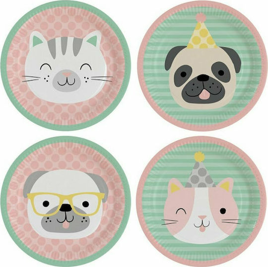 Amscan Happy Pets Плоча за Парти 8 Бройки