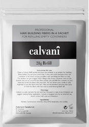 Calvani Hair Building Fibers Refill with Keratin Hair Building Medium Brown 28gr