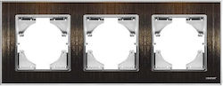 Lineme Hseries Schalterrahmen 3-fach Horizontal...