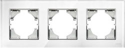 Lineme Hseries Schalterrahmen 3-fach Horizontal...