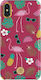 Kingxbar Blossom with Swarovski Crystals Back Cover Plastic Multicolour for iPhone X / Xs