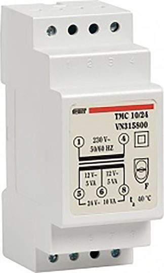 Vemer Transformer Panel Push Button Transformer Switch 230V 12V-24VAC 10VA
