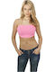 Urban Classics Women's Bra without Padding Pink