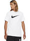 Nike Sportwear Icon Swoosh Ανδρικό T-shirt Λευκό με Λογότυπο