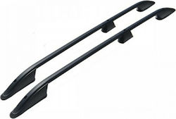 Omtec Roof Bars Aluminum Elegance for Cars with Factory Bars (with Roof Rack Legs) Black