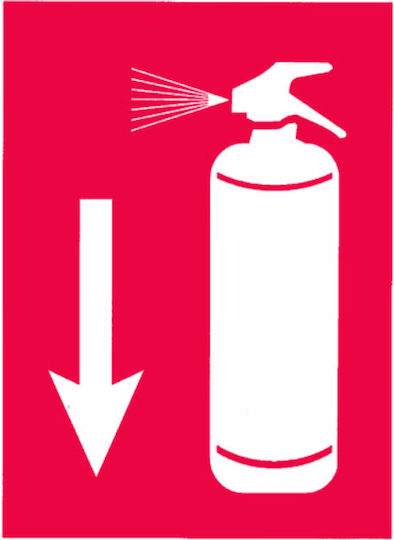 Auto Gs Sign PVC "Fire Extinguisher" 17.5x25cm. PVC