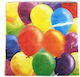 Party Napkins Party with Balloons Multicolored 16pcs