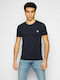 Guess Men's Short Sleeve T-shirt Navy Blue