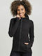 Fleece Damen Jacke in Schwarz Farbe