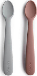 Mushie Set pentru bebeluși cu Linguri Spoons di...