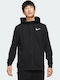 Nike Training Men's Sweatshirt Jacket Dri-Fit with Hood and Pockets Black