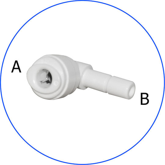 Aqua Pure In-Line AQ-A4SE4-W Sicherheitsverschluss Adapter für Wasserfilter