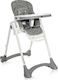 Lorelli Campanella Foldable Highchair with Plastic Frame & Leatherette Seat Grey Candy