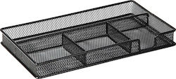 Метален Органайзер за бюро в Черно Цвят 30x3.5x3см.