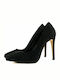 Stefania Suede Stiletto Black High Heels