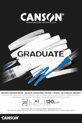 Canson Μπλοκ Σχεδίου Graduate Black Α5 20Φύλλα ...