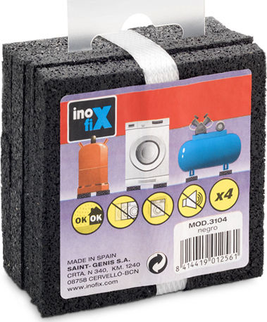 Inofix Tool Accessories Anti-vibration Pads 7.5x7.5 4τμχ. 3104-3 4pcs