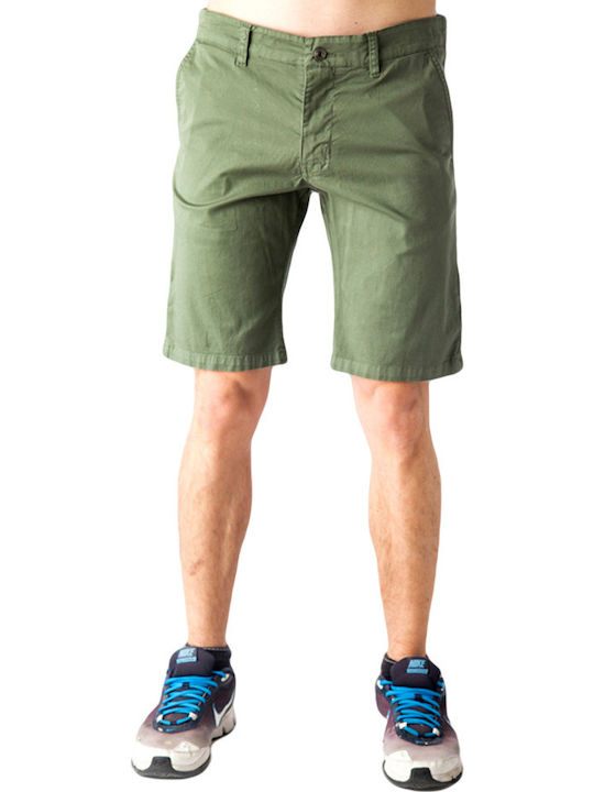 Paco & Co 12001 Men's Chino Monochrome Shorts Khaki