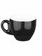 Lukanda Aroma Set of Cups Coffee Porcelain Black 70ml 6pcs