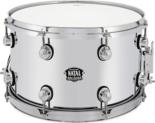 Natal Ταμπούρο Μεταλλικό Arcadia Metal Snare 14" x 8" Ασημί