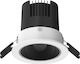 Yeelight Mesh Downlight M2 Rund Metallisch Einbau Spot mit integriertem LED und Einstellbares Weißes Licht 5W 350lm 75° Weiß 9.3x9.3cm.