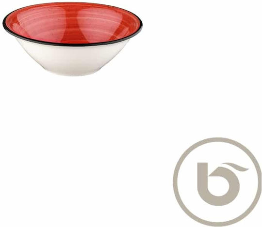 Bonna Passion Porcelain Salad Bowl Red 16x16cm 12pcs