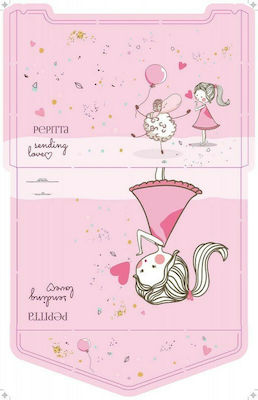 A&G Paper Folder with Button for Paper A4 Pink