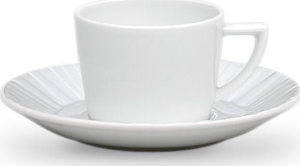 Schonwald Tasse Kaffee aus Porzellan Weiß 180ml