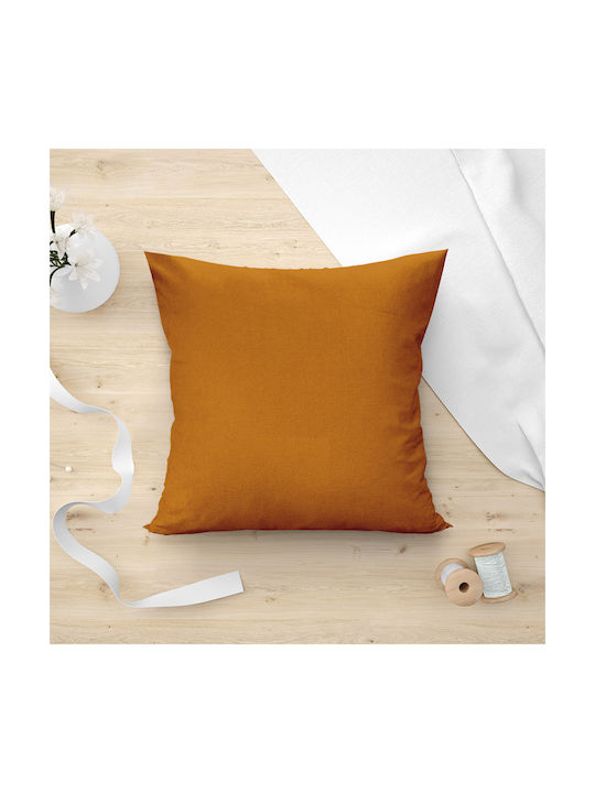 Lino Home Decorative Pillow Case Renas from Velvet 106 Orange 45x45cm.