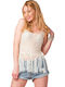 MP8288 Women's Summer Blouse Cotton with Straps White