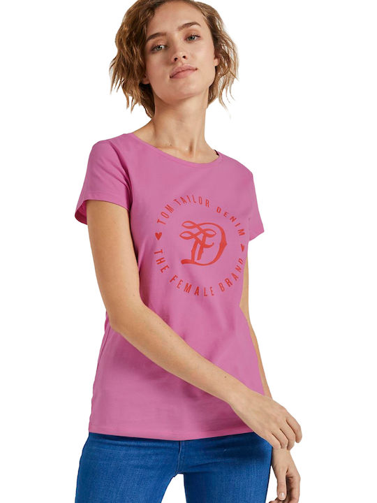 Tom Tailor Women's T-shirt Pink